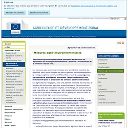 Mesures agro-environnementales - Agriculture et développement rural