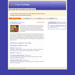 Envision Schools Project Exchange