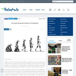 Envisioning the future of robotics