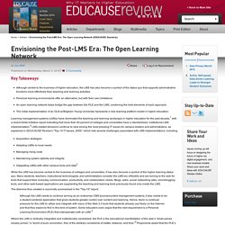 Envisioning the Post-LMS Era: The Open Learning Network (EDUCAUSE Quarterly