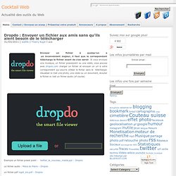 Dropdo Envoyer un fichier Il sera lu sans téléchargt