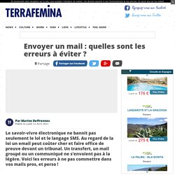 Envoyer un mail : quelles sont les erreurs à éviter