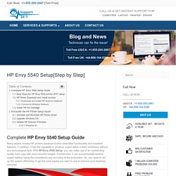 Envy 5540 Wi-Fi Setup