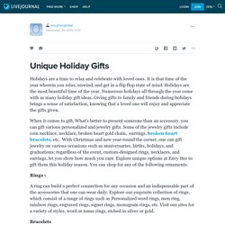 Unique Holiday Gifts: envyherglobal — LiveJournal