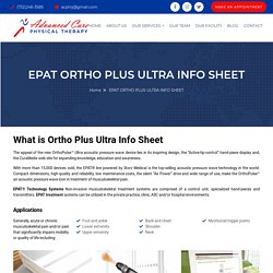 EPAT ORTHO PLUS ULTRA INFO SHEET