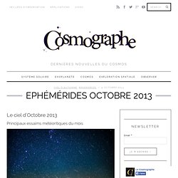 Ephémérides Octobre 2013