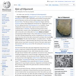 Epic of Gilgamesh - Wikipedia