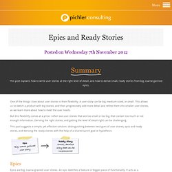 Epics and Ready Stories