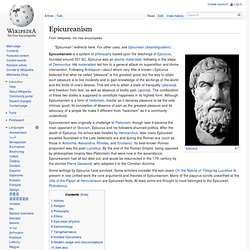 Epicureanism - Wikipedia, the free encyclopedia - Aurora