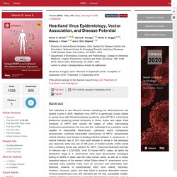 MDPI 14/09/18 Heartland Virus Epidemiology, Vector Association, and Disease Potential