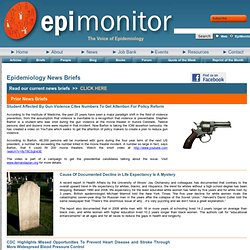 Epidemiology Monitor - News Briefs