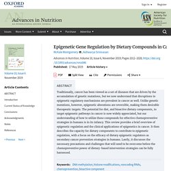 Epigenetic Gene Regulation by Dietary Compounds in Cancer Prevention