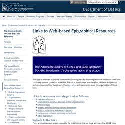 Links to Web-based Epigraphical Resources