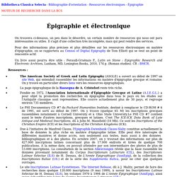 Épigraphie et électronique