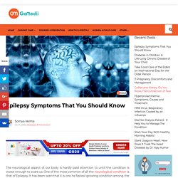 Epilepsy Symptoms That You Should Know - GoMedii