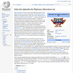 Liste des épisodes de Digimon Adventure 02