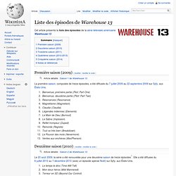 Liste des épisodes de Warehouse 13