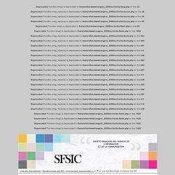 Pour une épistémologie complexe des SIC - Articles du congrès 2008 de la SFSIC