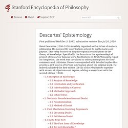 Descartes' Epistemology