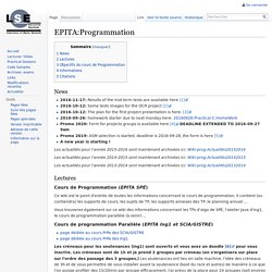 EPITA:Programmation — wiki-prog