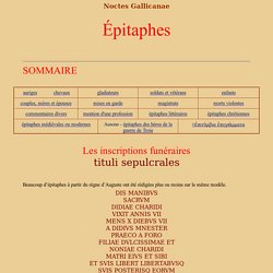 Epitaphes