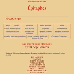 Epitaphes