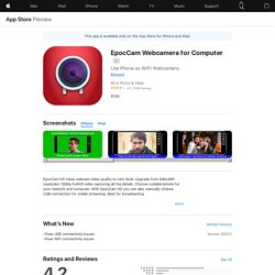 ‎EpocCam Webcamera for Computer on the App Store