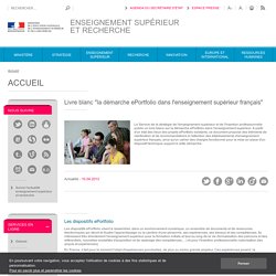 Livre blanc "la démarche ePortfolio dans l'enseignement supérieur français"