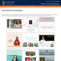 ePortfolio Examples