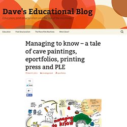 Managing to know – a tale of cave paintings, eportfolios, printing press and PLE
