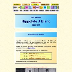 EPS Members  -  Hippolyte J Blanc