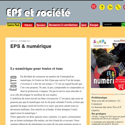 EPS & numérique - EPS & Société