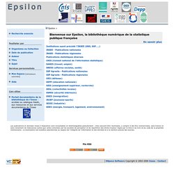 Epsilon: bibliothèque numérique de la statistique publique française