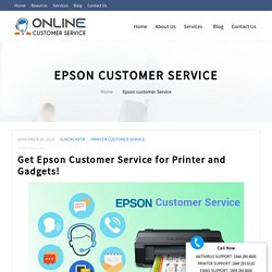 Epson Customer Service Phone Number