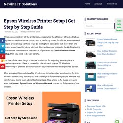 Epson Wireless Printer Setup