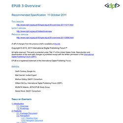 EPUB 3 Overview