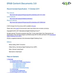 EPUB Content Documents 3.0