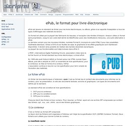 ePub, le format pour livre électronique