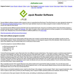 ePub Reader Software
