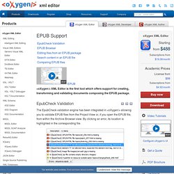 EPUB Support - oXygen XML editor