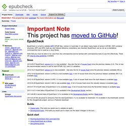epubcheck - Validation tool for EPUB