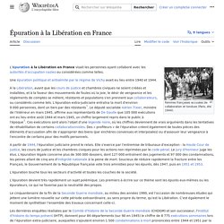 Épuration à la Libération en France