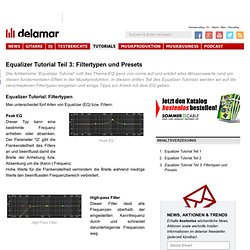 Equalizer Tutorial: Filtertypen & Presets
