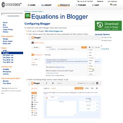 CodeCogs Equation Editor