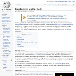 Equations for a falling body - Wikipedia