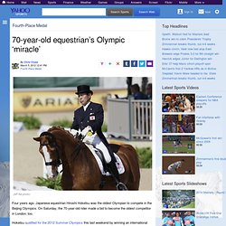 70-year-old equestrian’s Olympic ‘miracle’