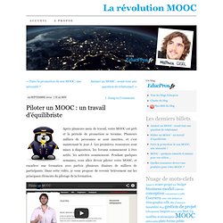 Piloter un MOOC : un travail d’équilibriste