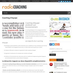 Coaching d'équipeCoaching professionnel en entreprise