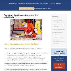 Frais Equipement de Protection Individuelle : focus BTP