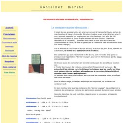 Equipement de chantier : vente de container maritime reconditionnés